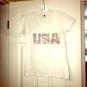 USA T-Shirt | Gildan | Size M
